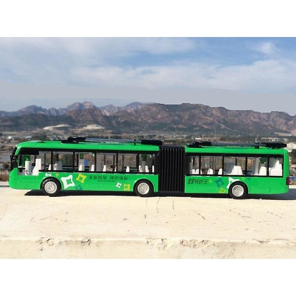 1:32 legering pull back dubbeldäckare stadsbuss modell