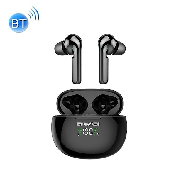 awei T15P Bluetooth V5.0 TWS Ekte Trådløse Sport LED Display Hodetelefoner