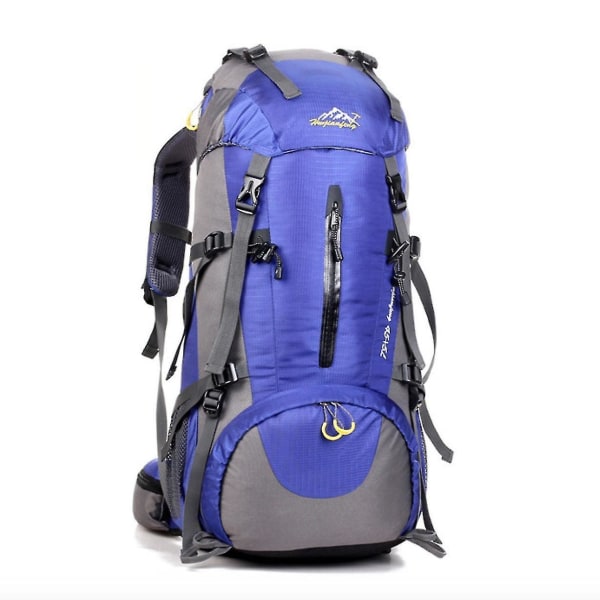 50l professionell utomhus bergsklättring camping ryggsäck blå