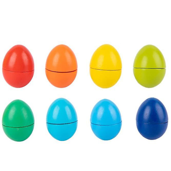 Matchande Ägg 8 st Set Färg & Formigenkänning Sorteringspussel
