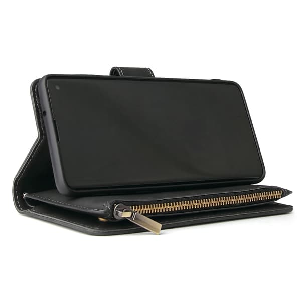 [LCS] Horisontalt foldbart etui til Samsung Galaxy S10+ med kort- og møntrum