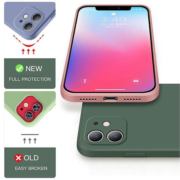 [LCS]Silikone telefoncover kompatibelt med iPhone 14 Pro kompatibelt med iPhone 14 Pro Black