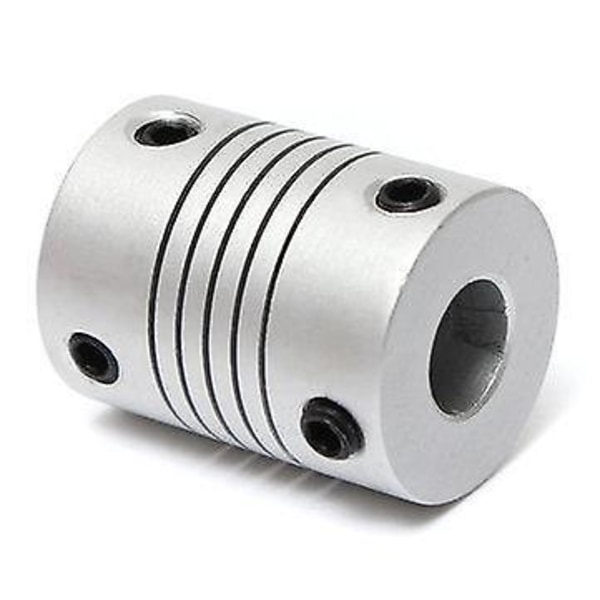 4st 5mm x 8mm Aluminium Flexibel Axelkoppling OD19mm x L25mm CNC Stegmotor Kopplingsanslutning