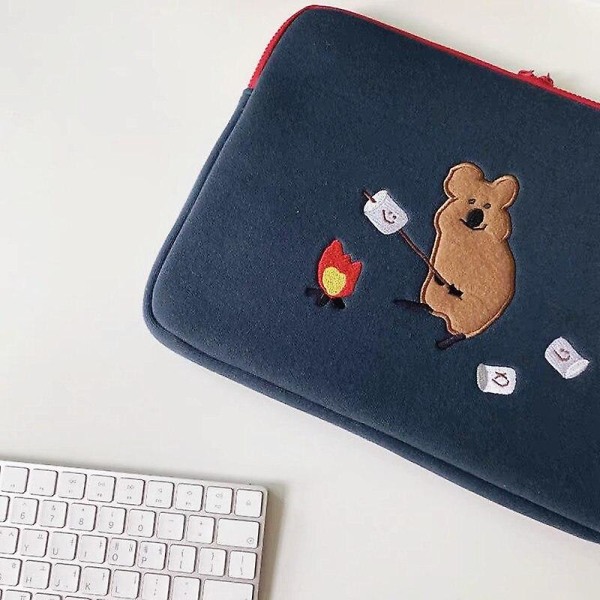 Ny koreansk Koala Liner Bag för IPad 12,9 tums tecknad påse Ins stil ärm (13 tum)