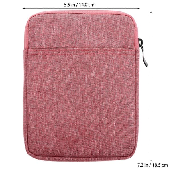 E-bok skyddsfodral Canvas E-läsarfodral för skydd 1 st rosa