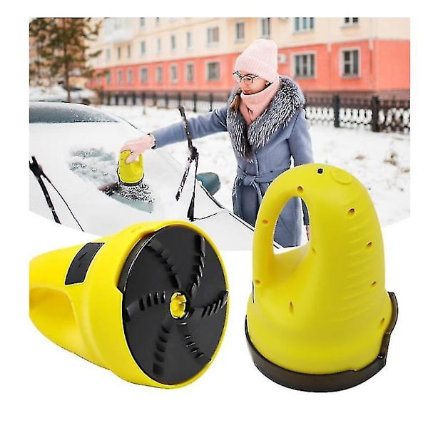 Elektrisk isskraber til bilrude, USB snefjerningsværktøj, multifunktionel Yellow