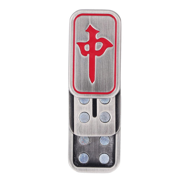Metallisk Push Slider Leke for Avslapning og Stressreduksjon - Mahjong Push Slider Leke for Voksne