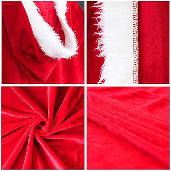 [LCS] Voksen Barn Julemandskåbe med hætte 100cm