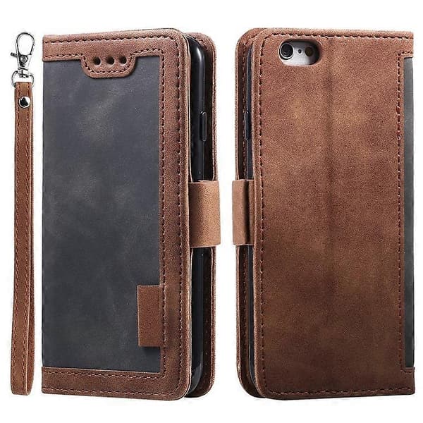 Kompatibel med iPhone 16e etui RFID-pung stativ læder telefoncover Grey