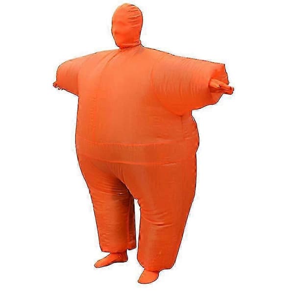 Oppusteligt heldragt til voksne 1,6-2,2 m Vandtæt og åndbar polyester Orange style1