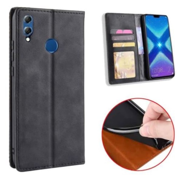 Honor 8X Fodral, Plånboksfodral Magnetisk Stängning Funktion Ställ Prot