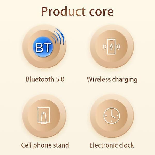 [LCS] Moonlight Smart Sensing Bear Lamp tukee langatonta Bluetooth-kaiuttimen latausta size