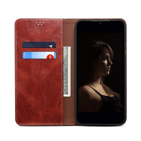 [LCS]Läderfodral kompatibelt med Huawei nova 9 SE Brown