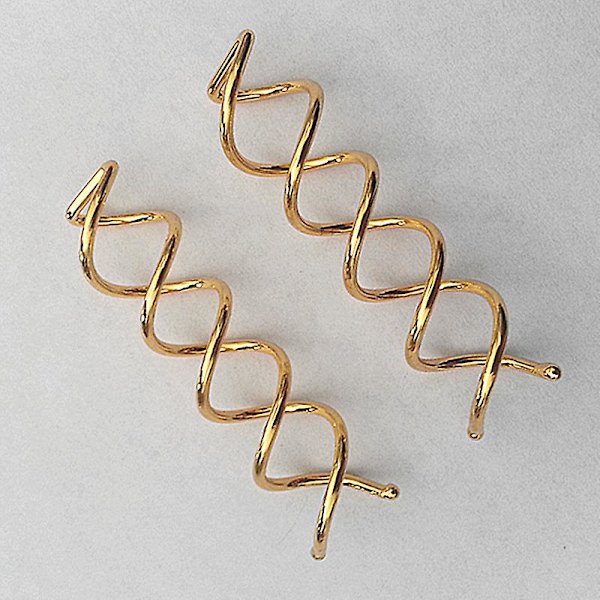 10 stk. spiral charms hårfletninger smykker hårnål Imitation gold