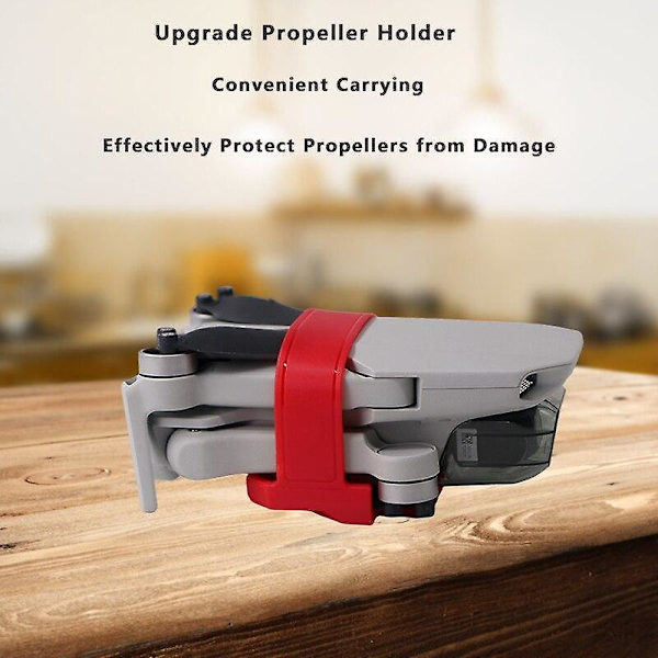 Propelholder beskyttende fikseringsanordning propelstabilisator beskyttelse til DJI Mavic Mini/Mini SE/Mini 2 drone tilbehør Red