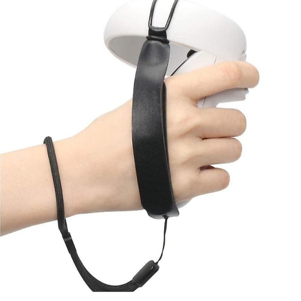 1 par knostrop til Oculus Quest 2 VR touch controller greb justerbar kno håndledsrem til Oculus Quest 2 tilbehør White