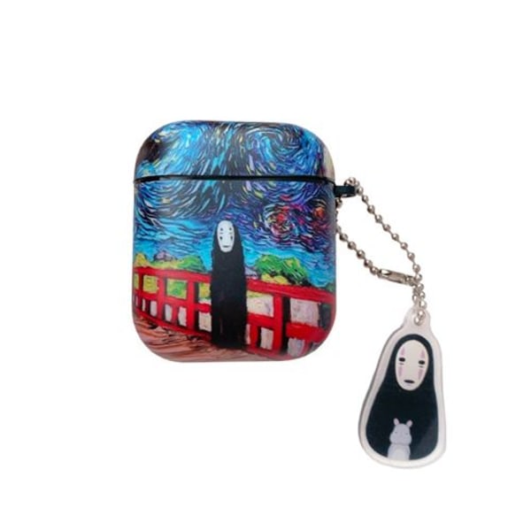 Kompatibelt silikoneetui til AirPods 1/2 - The Faceless Man C