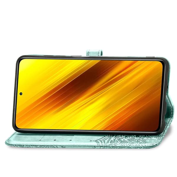 [LCS] Mandala Blomsterpreget Deksel til Xiaomi Poco X3 NFC Green