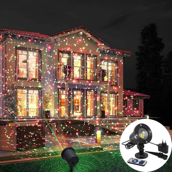 Julbelysning LED-projektor för utomhuslandskap, scen, jullampa US Plug