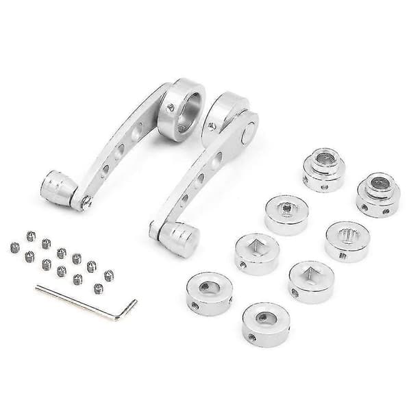 [LCS] Bilfönstervev Handtag Billet Universal Dörrlyftare (1 par - Silver)