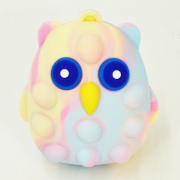 Push Bubble Fidget Leksak Portabel Silikon Dekompressionsleksaker Tanketräning Pusselspel För Tie-dyed Macarons