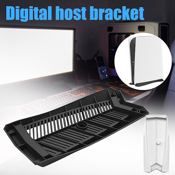 Til ps5 vertikal stand dock mount holder stand kølebase mount hold til sony playstation 5 spiltilbehør #3 White