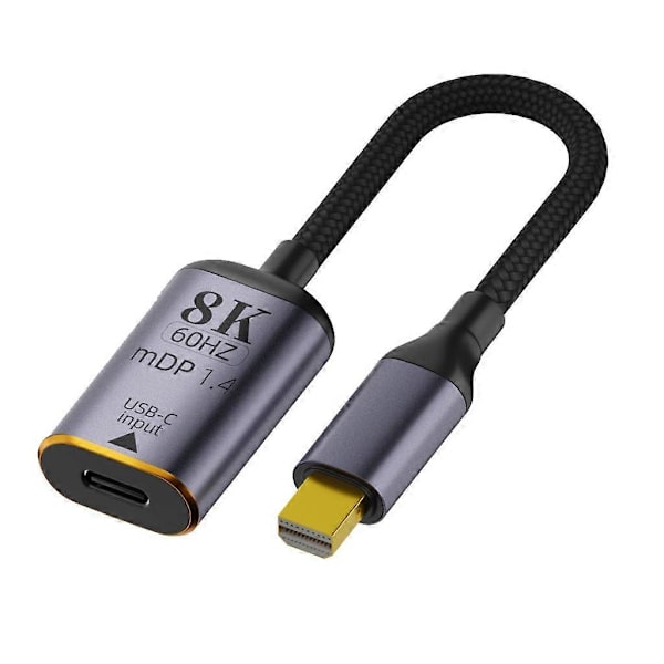 [LCS] USB C til Displayport-omformer USB 3.1 Type C til Mini Displayport-adapter mDP1.4 Mini DP
