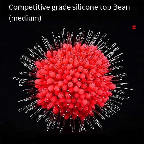 L Olivenformede Space Beans, Silikone Space Beans, Agn Tilbehør, Fiskeredskaber Rød SZRH