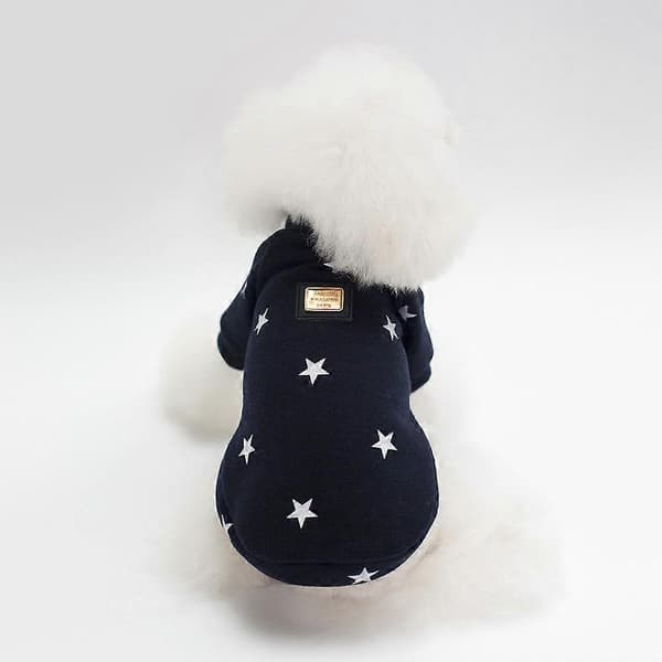 Kæledyrstøj Kæledyr efterårs- og vintertøj Hund femstjernet sweater xl
