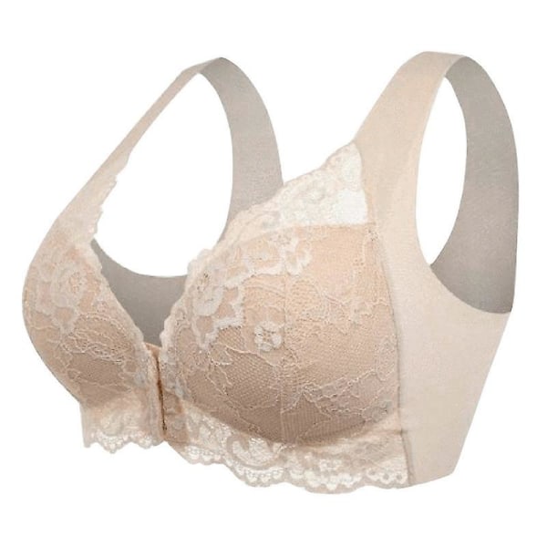 Mjuk, ultralätt och andningsbar Zero Bunden BH Trådlös Push Up Anti-häng BH Underkläder för kvinnor Nude 6XL