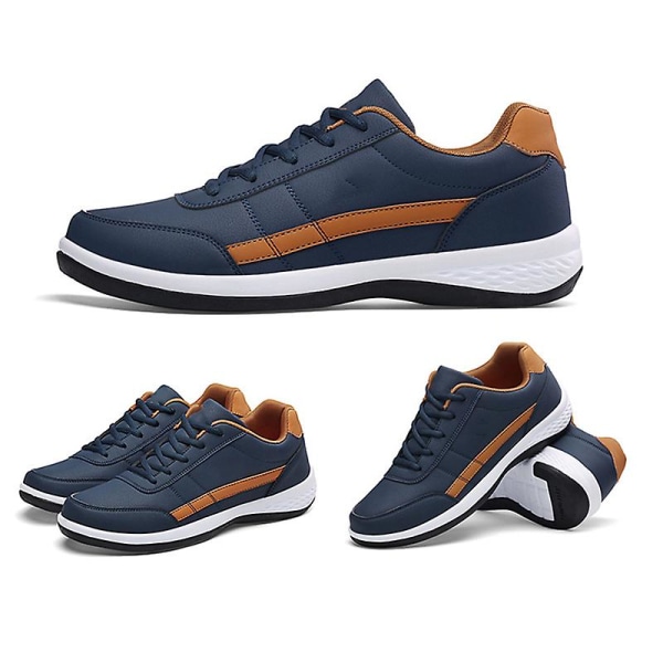 Sneakers Andningsbara Unisex Lättvikt Mode Enkla Bekväma Halkfria Lämpliga För Utomhusbruk Blue 41