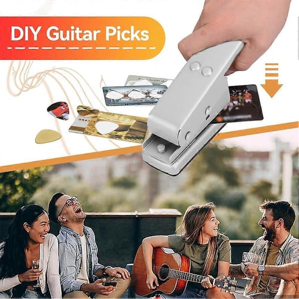 Gitarrplektrumtillverkare, DIY Gitarrplektrumstans, Kraftig DIY-tillverkare Hålslag DIY Gitarrplektrumstans