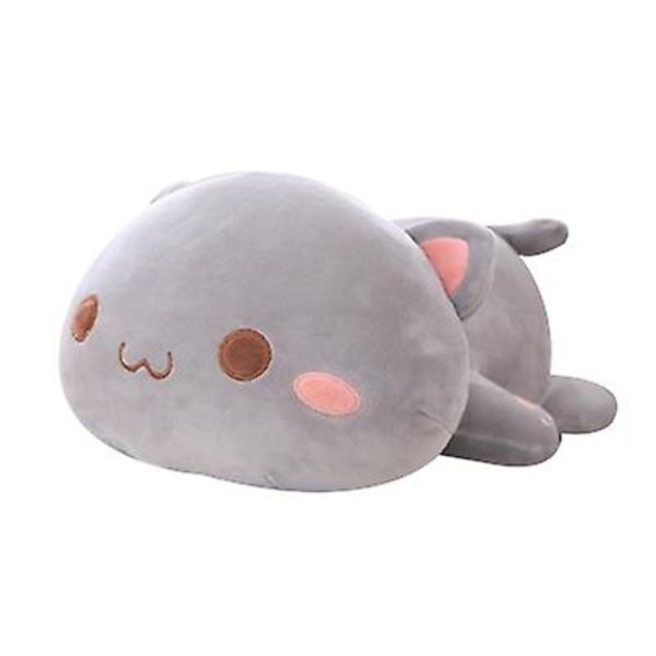 Mjukdjur Kattunge Mjuk Anime Katt Plysch Kudde gray 50cm