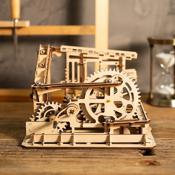 3D Träpussel Mekaniska Kugghjul Set DIY Monteringsmodell Kit Trä Hantverk Kit Hjärngympa Spel Byggset