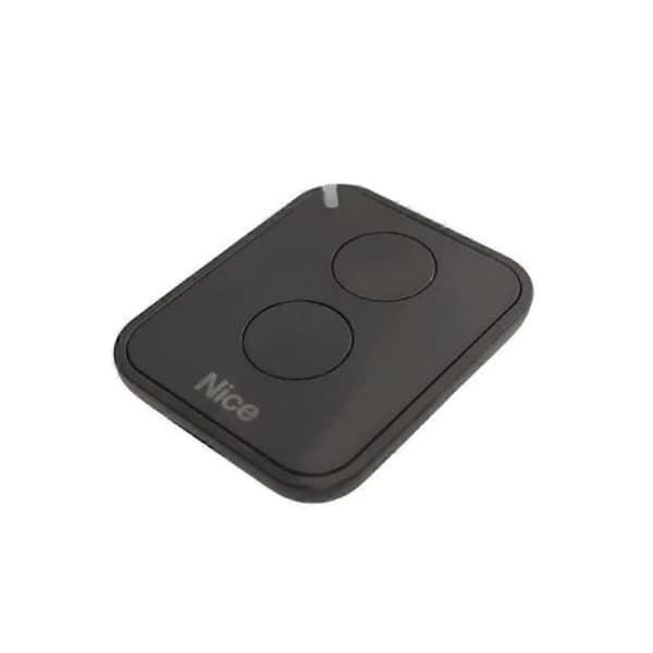 [LCS]NICE FLO2RE remote control for gate and garage door automation, ON2E/A two-button transmitter (for NICE RB400 and NICE RB1000 gates), black
