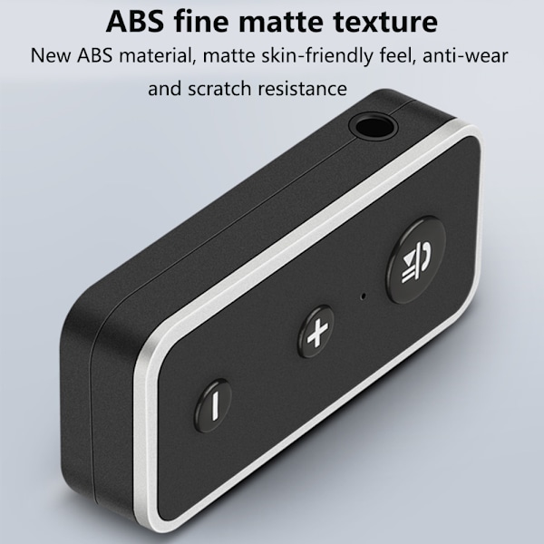 Bluetooth 5.0 aux adapter, modtager til lydbilkit, bærbar