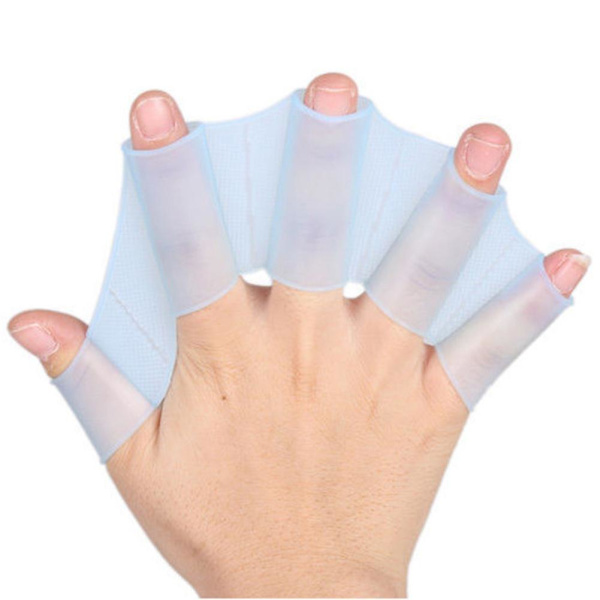 1 Par Groda Silikon Hand Simfenor Handbojor Simfötter Simma Handflata Finger L