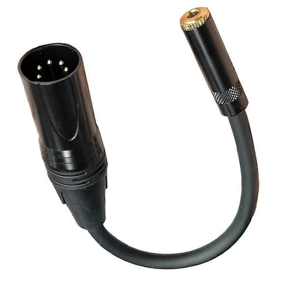 Han 5-bens XLR Balance til 3,5 mm hun lydkabel til scene og hovedtelefoner