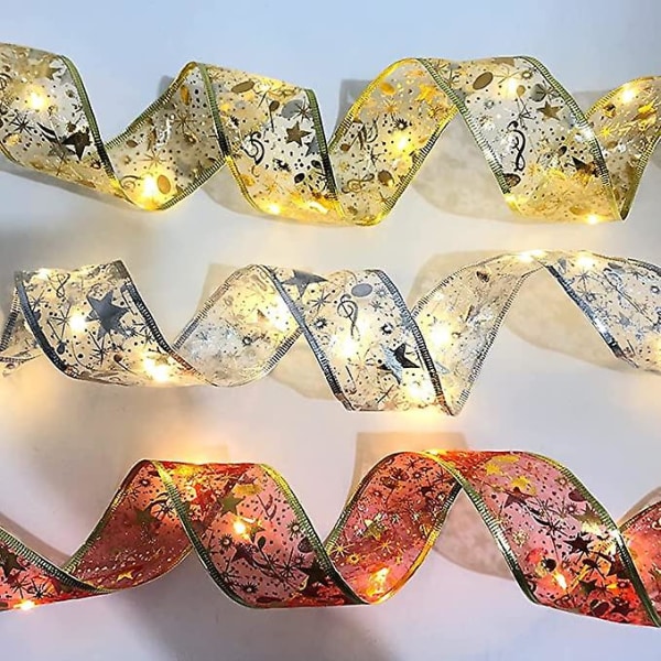 Kiiltävät nauhavalot, 5m LED-nauha jouluvalosarja red and color lamp