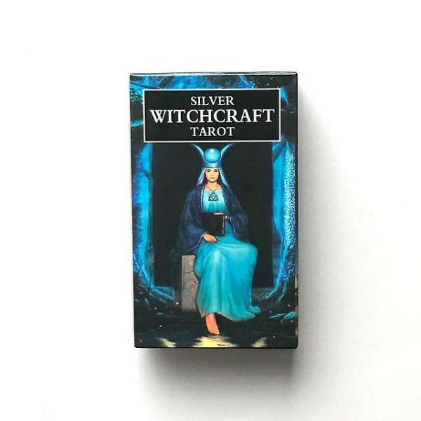 Silver Witchcraft Tarot Roligt Board Deck Card-spel för vuxna och barn med pdf-guidebok