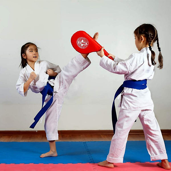 1 Par Holdbare Taekwondo Sparkepuder red