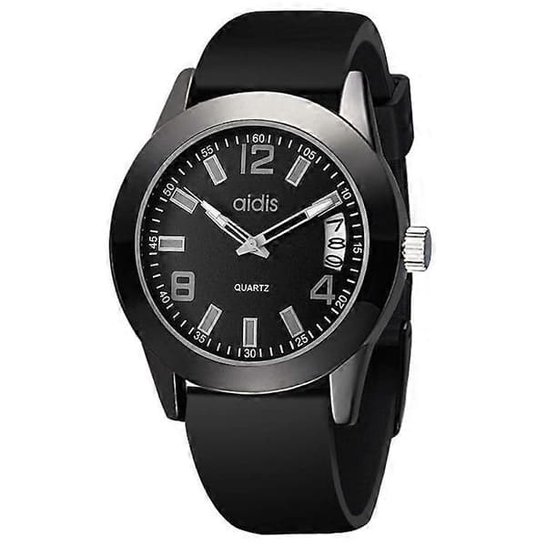 addies MY-1601 Lysende Version Silikone Urrem Kvarts Ur, Understøtter Kalender Gray S