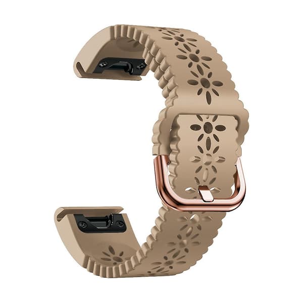 [LCS] Silikonklokkerem til Garmin Fenix 6S Khaki