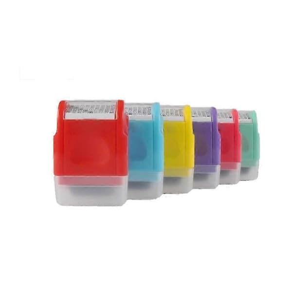 Messy Code Stamp Mini Roller Stamp för kontorsbruk Ljusgrön