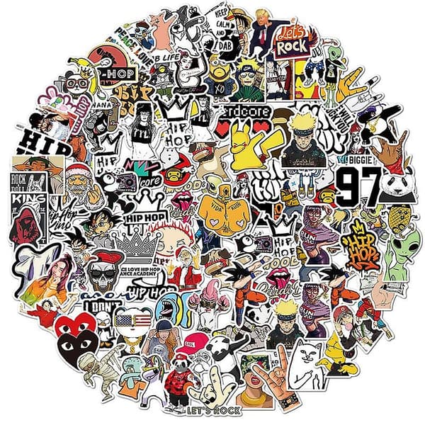 50/100 st Mode Hip-hop Stil Graffiti Stickers 50pcs