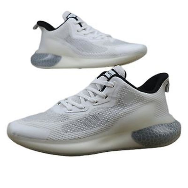 Nye Stil Ægte Popcorn Bund Herre Sports Fritidssko white 41