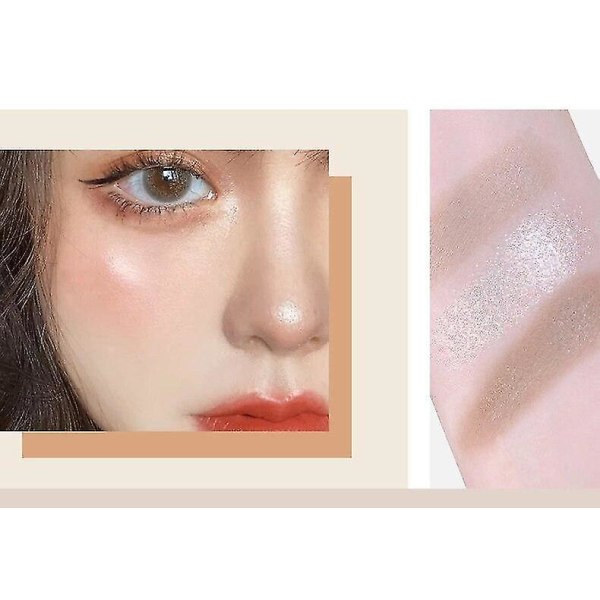Ansiktskonturpalett Concealer Foundation Makeup 3 Färger Långvarig Mjuk Känsla | Bronzer Och Highlighter