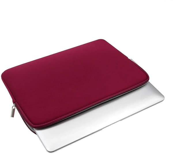 [LCS] Laptopfodral med vadderat blixtlåsfodral Red