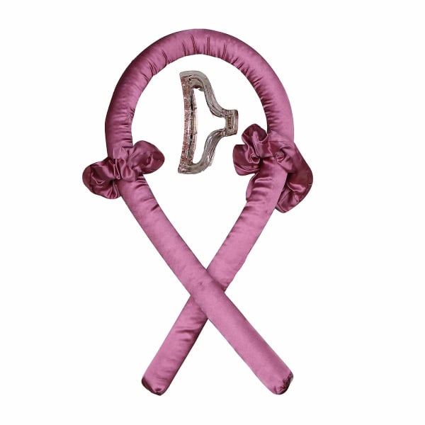 Flexibla Locktänger med Klämma Twist Skum Hårrollers Mjuka Skum Hårspolar Utan Värme med 2 Dark Purple