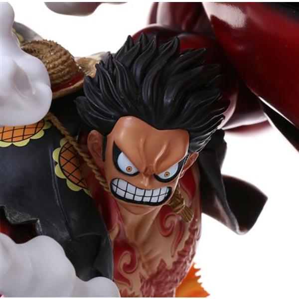 Smukt animeret One Piece D> Luffy 4-huls 25 cm dukke med